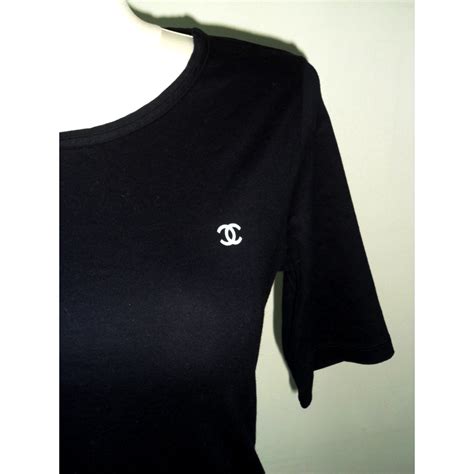 chanel uniform tee s s 2018 black|chanel online shopping.